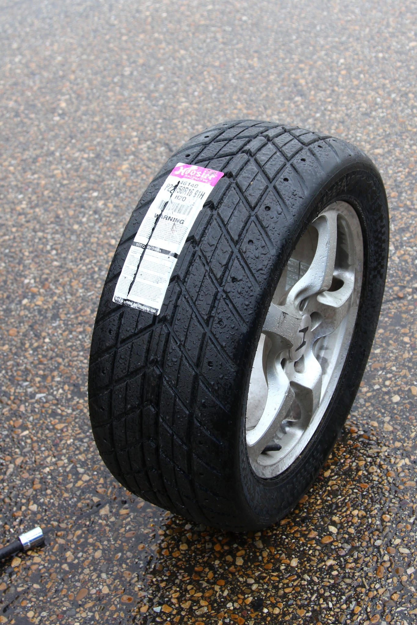 alloy wheels in wet weather
